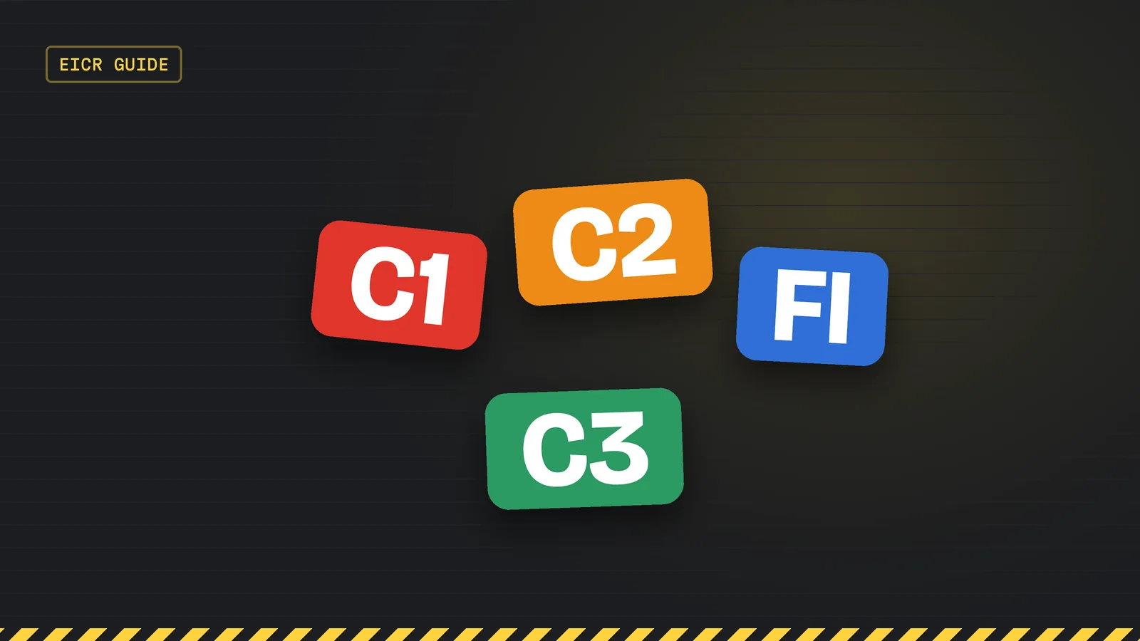 C1, C2, FI and C3 code chips